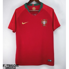 Portugalsko 2018 Retro Domácí Dres Krátký Rukáv